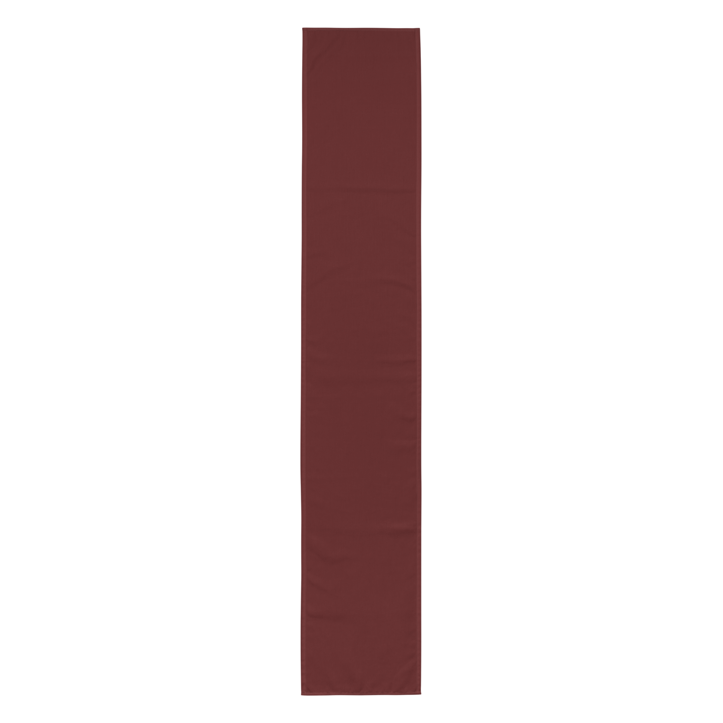 90" X 60" SOLID BURGUNDY TABLE RUNNER